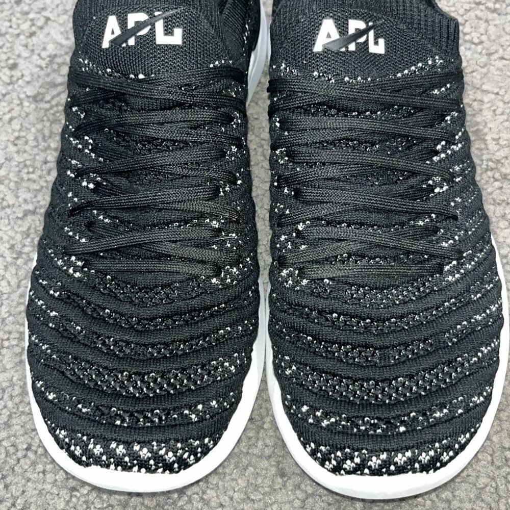 Apl Athletic Propulsion Labs Women's Techloom Wave Runners Sz 10 Black White Euc — image 6 of 8